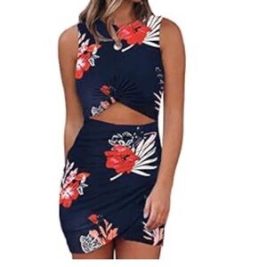 Floral Cutout Dress